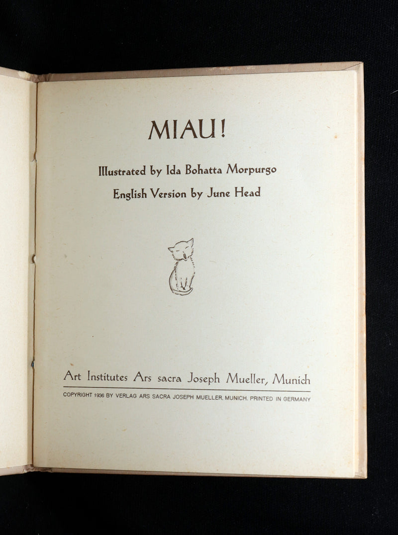 1936 Scarce First English Edition - MIAU! illustrated by Ida Bohatta Morpurgo