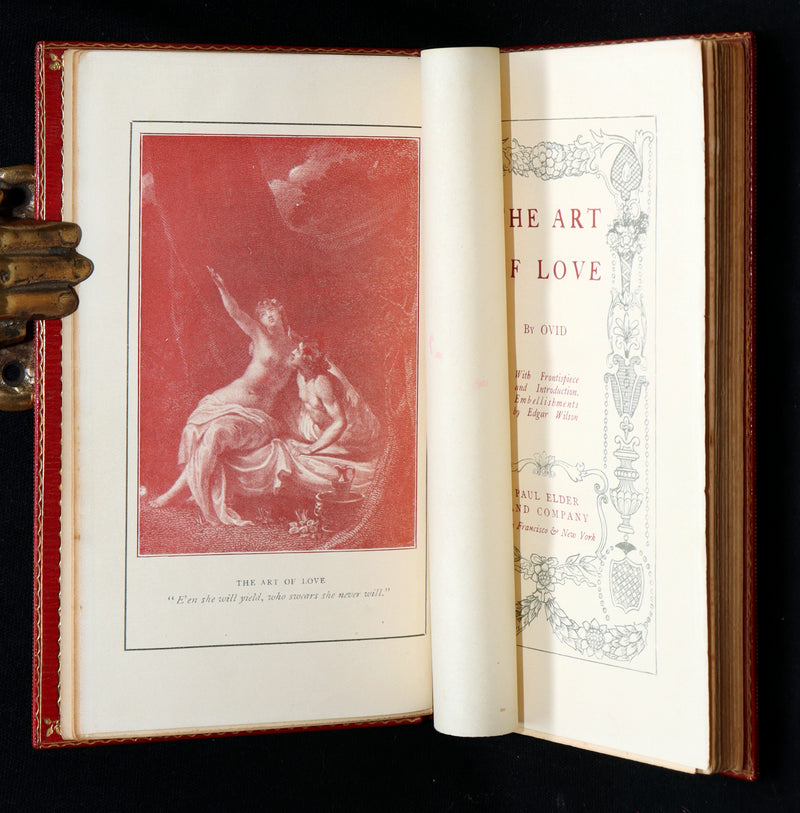 1910 Scarce Book bound by Root - Ovid's Art and Remedy of Love