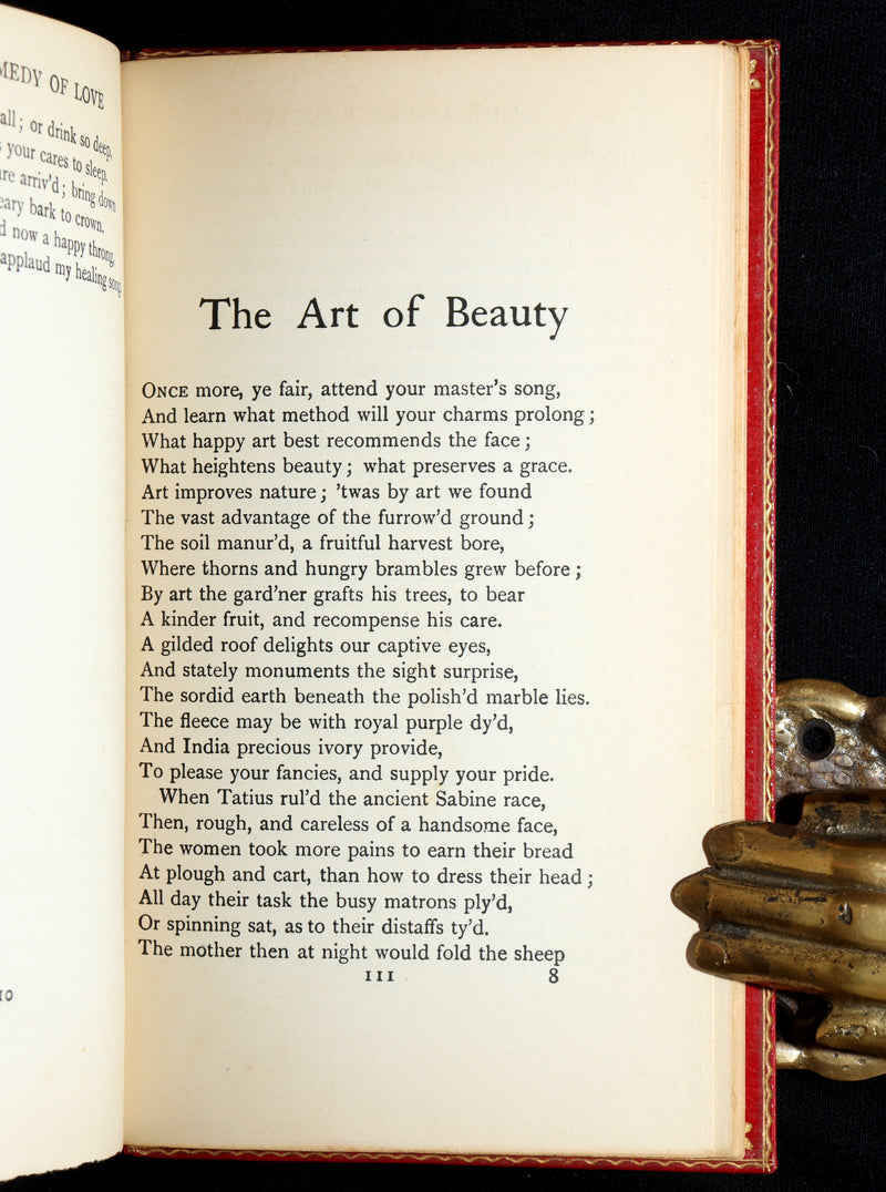 1910 Scarce Book bound by Root - Ovid's Art and Remedy of Love