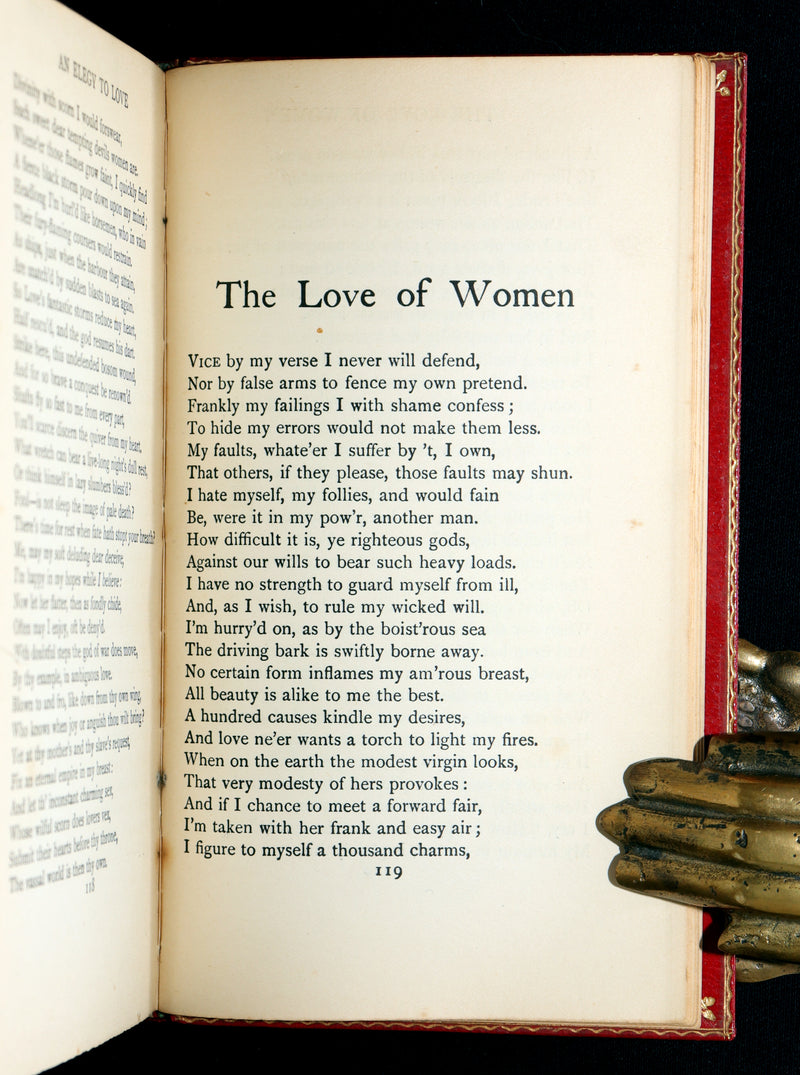 1910 Scarce Book bound by Root - Ovid's Art and Remedy of Love