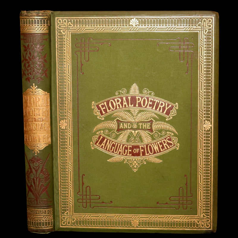 1877 Rare Floriography Book -  Floral Poetry and the Language of Flowers