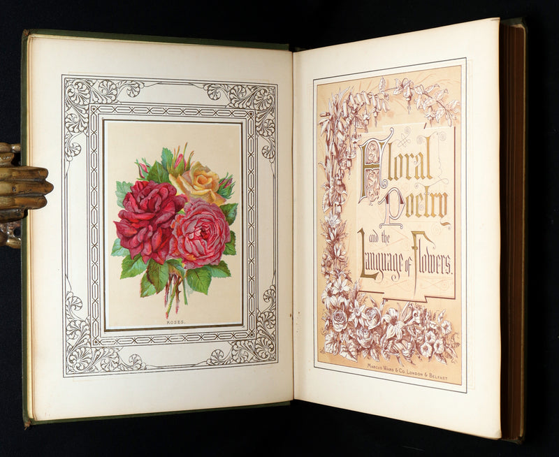 1877 Rare Floriography Book -  Floral Poetry and the Language of Flowers