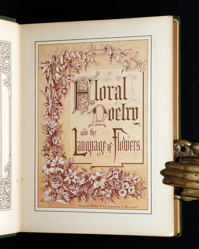 1877 Rare Floriography Book -  Floral Poetry and the Language of Flowers