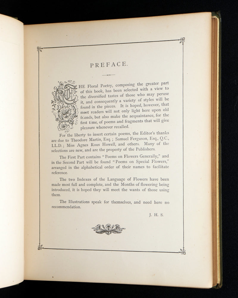 1877 Rare Floriography Book -  Floral Poetry and the Language of Flowers