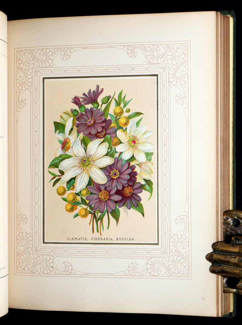 1877 Rare Floriography Book -  Floral Poetry and the Language of Flowers