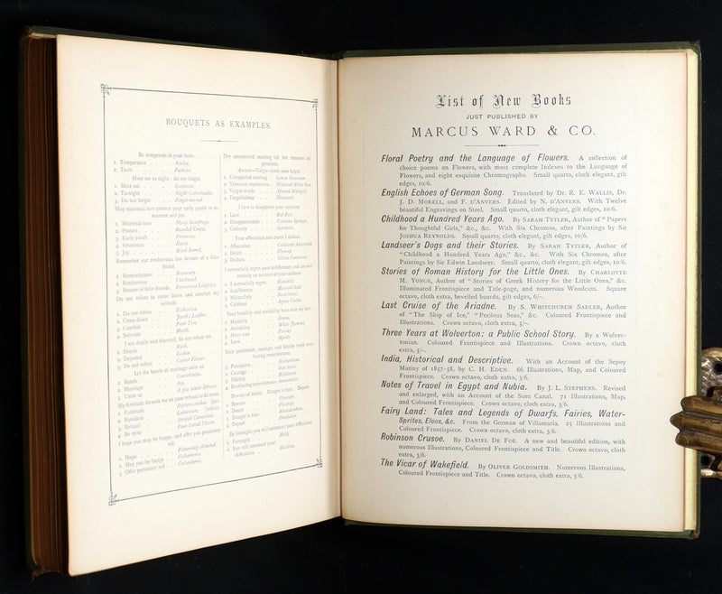 1877 Rare Floriography Book -  Floral Poetry and the Language of Flowers