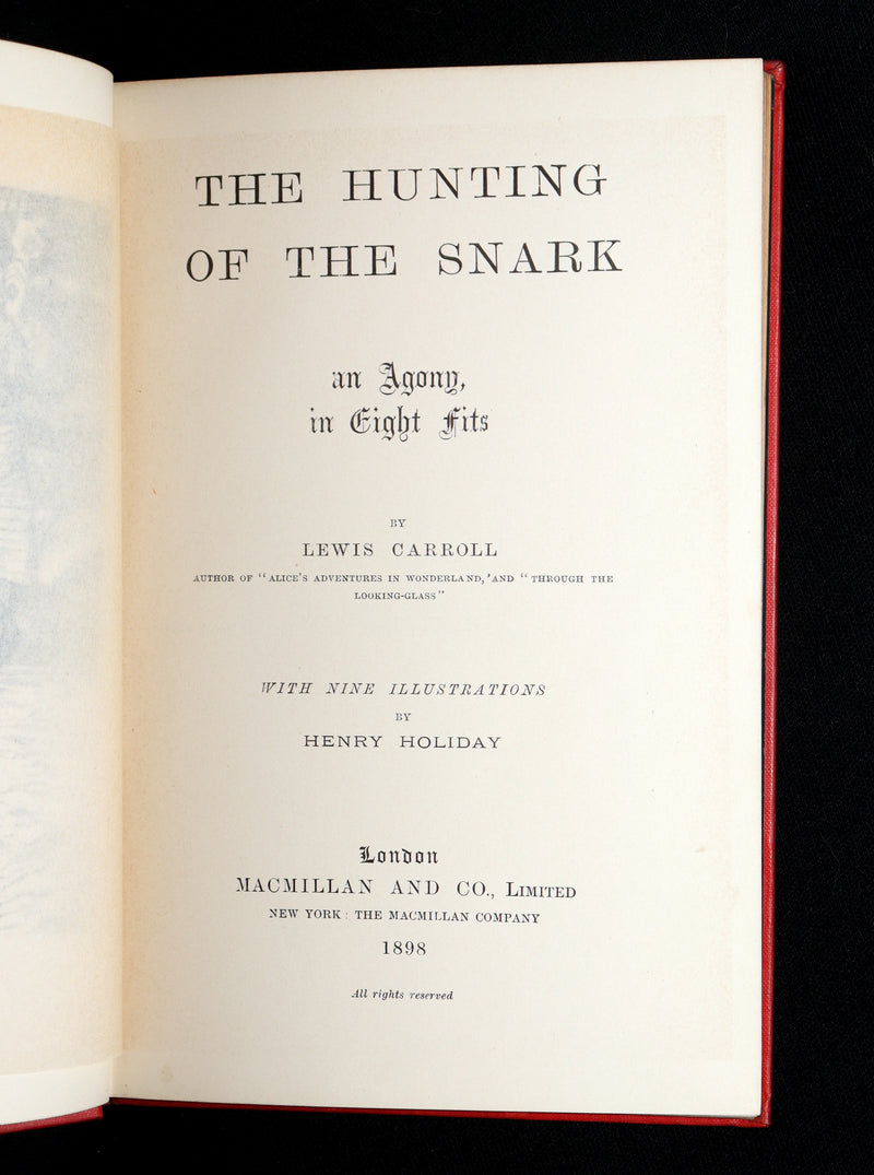 1878 Rare Victorian Book - The Hunting of the SNARK by Lewis Carroll