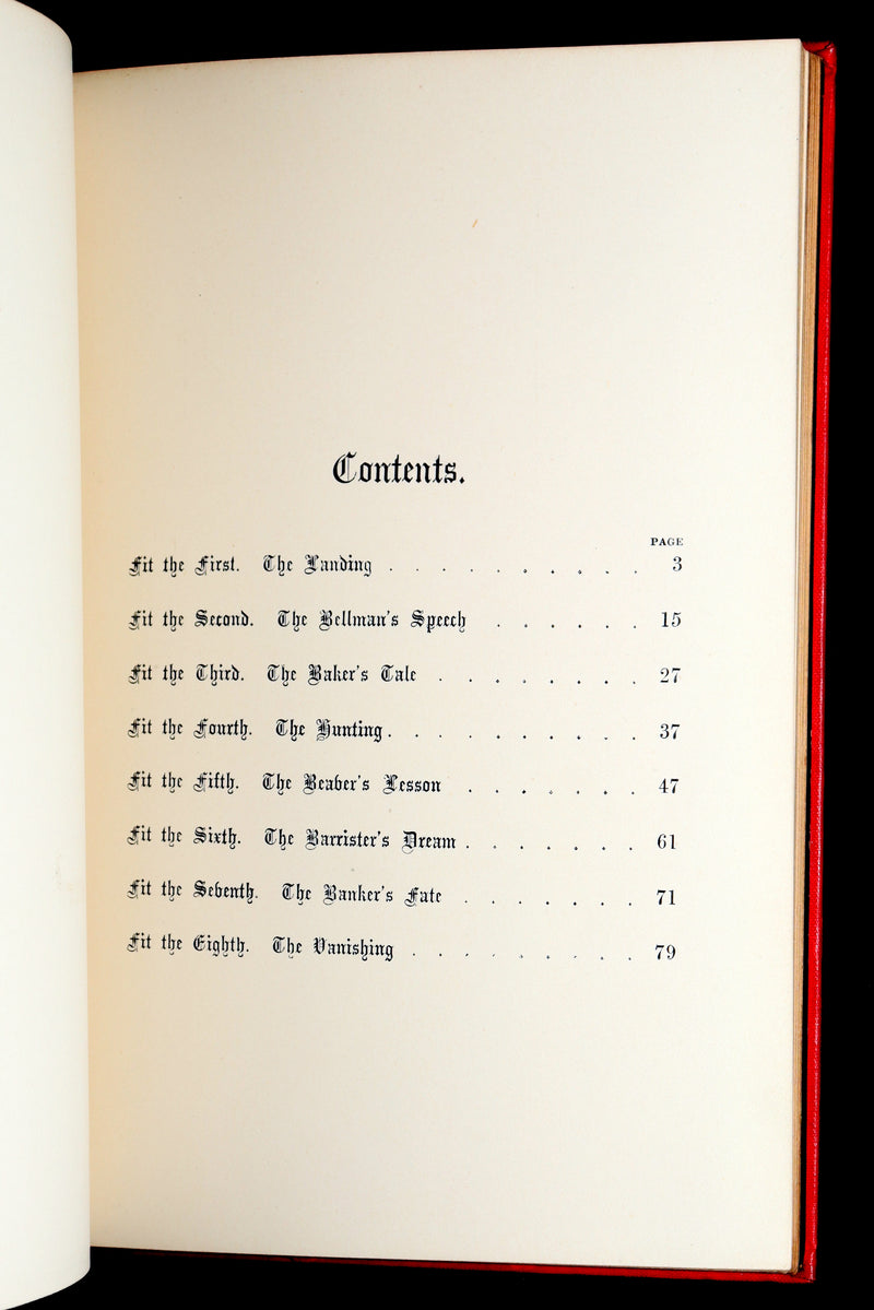 1878 Rare Victorian Book - The Hunting of the SNARK by Lewis Carroll