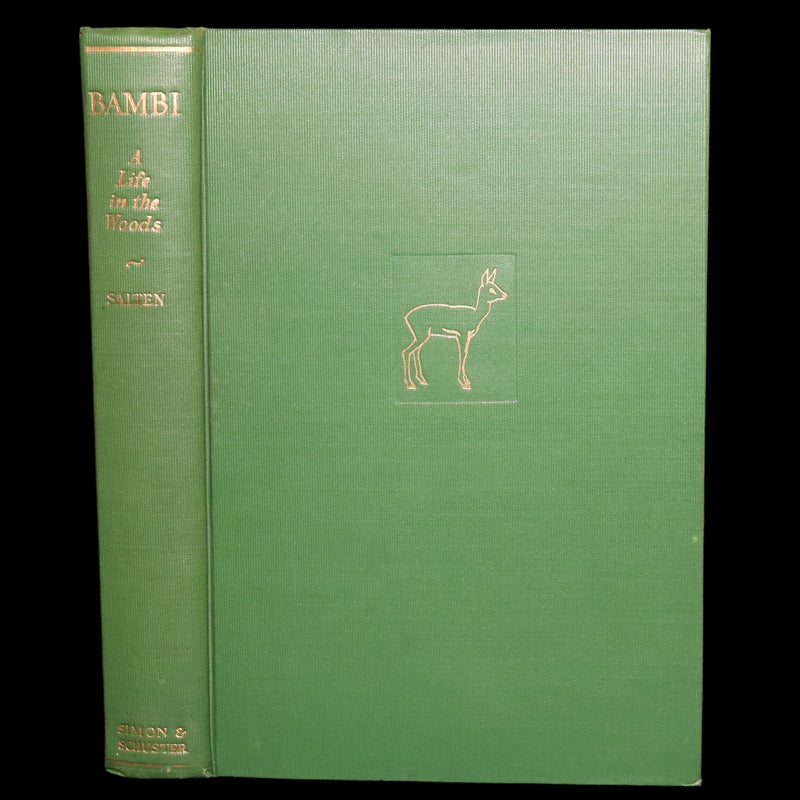 1928 Rare First Edition - BAMBI a Life in the Woods by Felix Salten, Illustrated