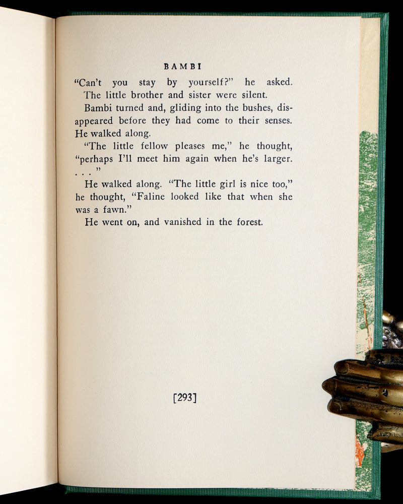 1928 Rare First Edition - BAMBI a Life in the Woods by Felix Salten, Illustrated