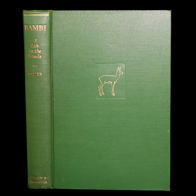 1928 Rare First Edition - BAMBI a Life in the Woods by Felix Salten, Illustrated