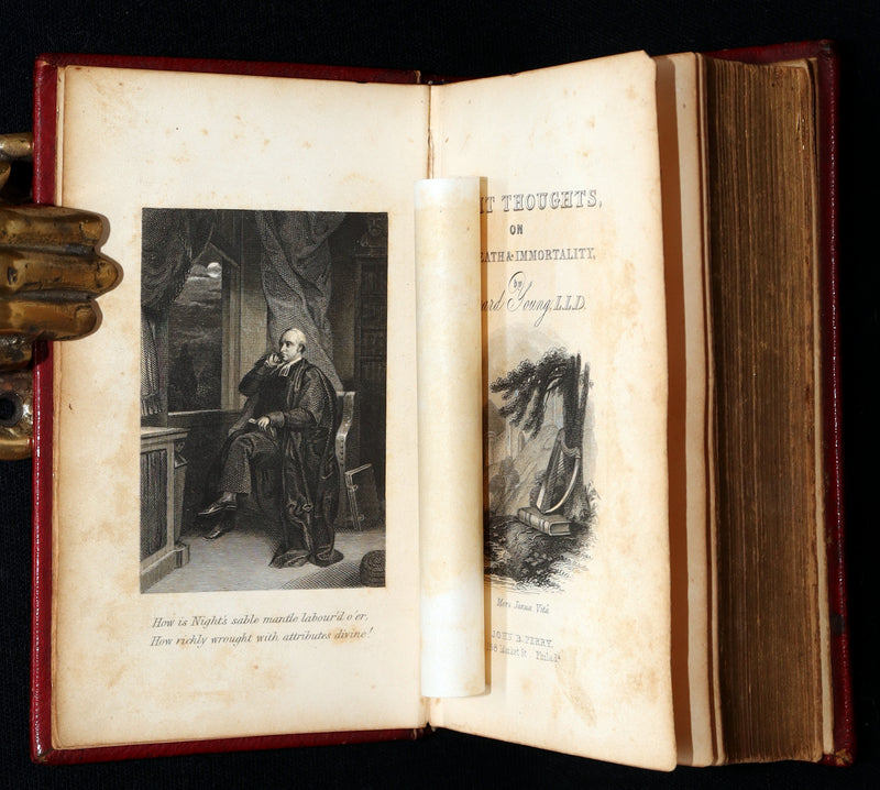 1855 Rare Book - Night Thoughts on Life, Death and Immortality by Edward Young