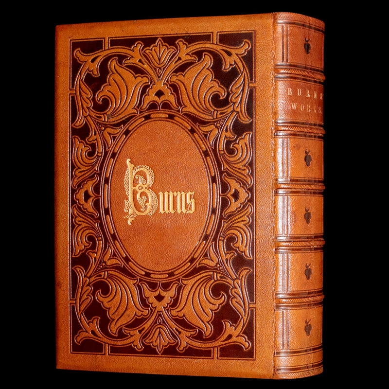 1854 Rare Book - The Complete Works of Robert Burns, Poems, Illustrated
