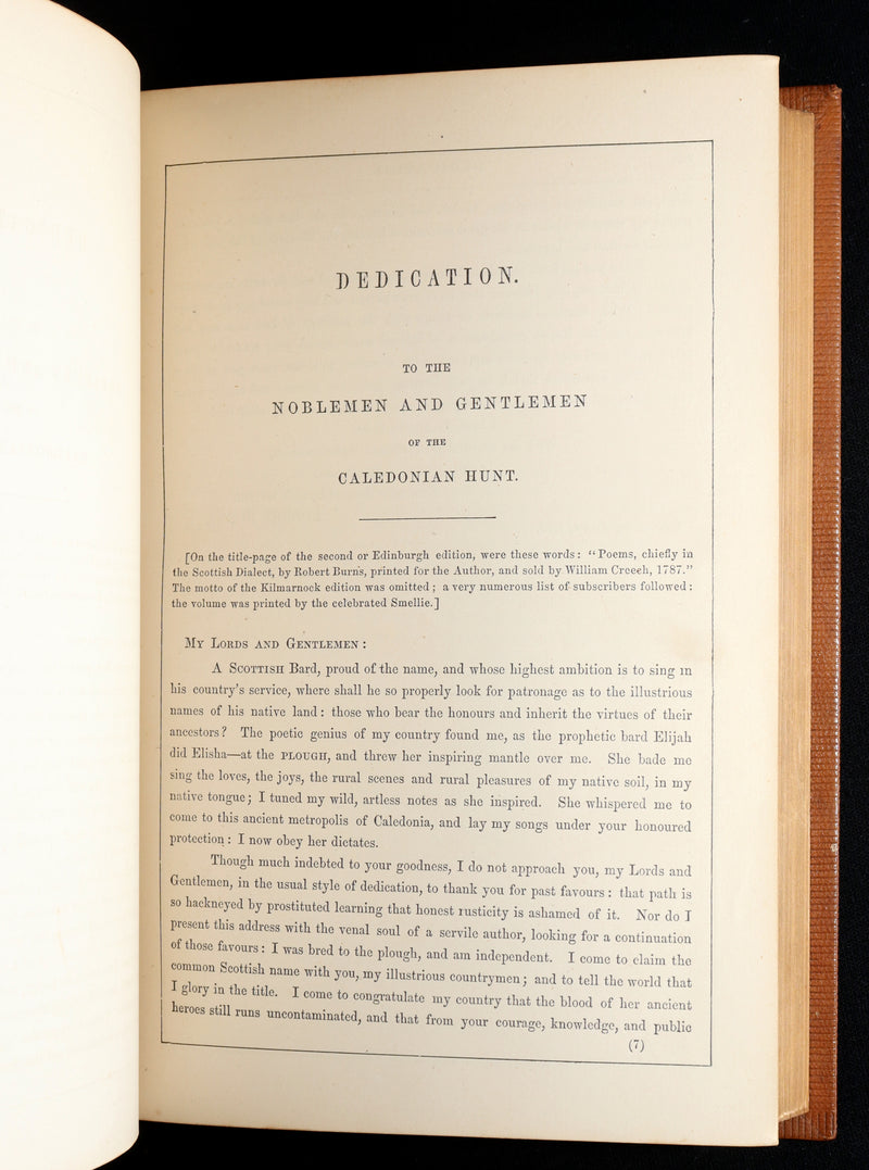 1854 Rare Book - The Complete Works of Robert Burns, Poems, Illustrated
