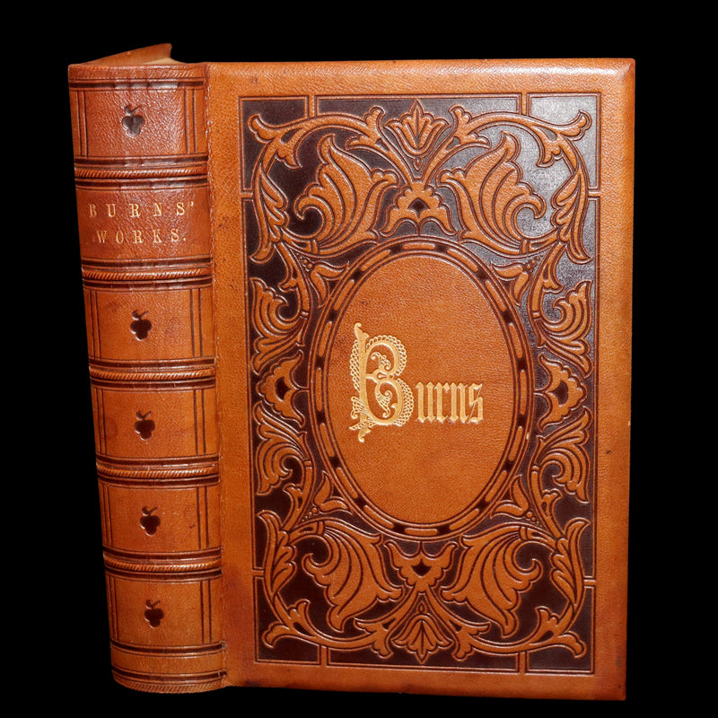 1854 Rare Book - The Complete Works of Robert Burns, Poems, Illustrated