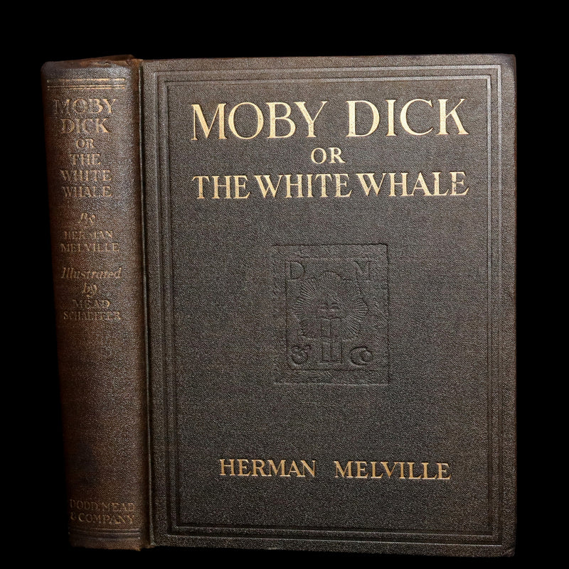 1923 Rare Book - Moby Dick or The White Whale illustrated by Mead Schaeffer