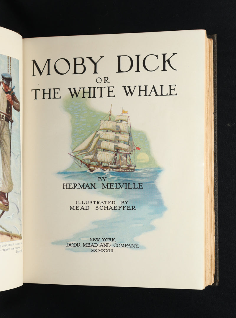 1923 Rare Book - Moby Dick or The White Whale illustrated by Mead Schaeffer