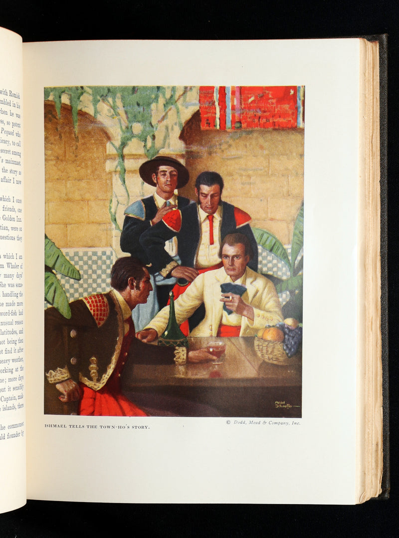 1923 Rare Book - Moby Dick or The White Whale illustrated by Mead Schaeffer