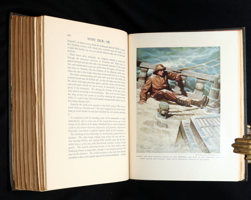 1923 Rare Book - Moby Dick or The White Whale illustrated by Mead Schaeffer