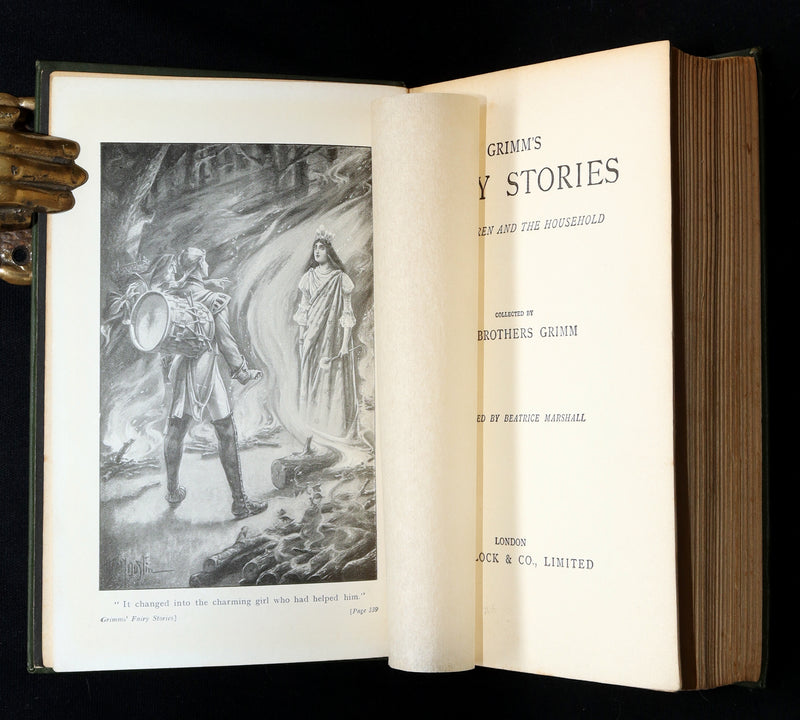 1900 Rare Book - Grimm’s Fairy Stories for Children and the Household