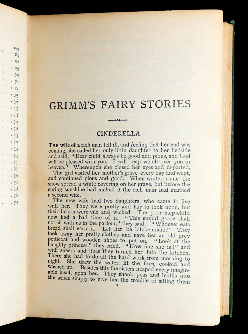 1900 Rare Book - Grimm’s Fairy Stories for Children and the Household