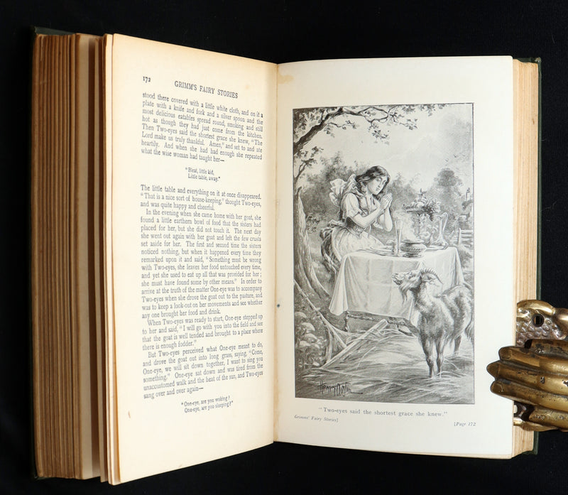 1900 Rare Book - Grimm’s Fairy Stories for Children and the Household