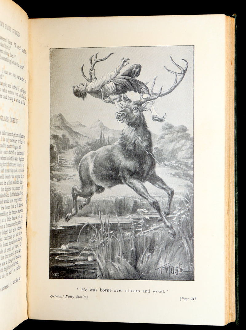 1900 Rare Book - Grimm’s Fairy Stories for Children and the Household
