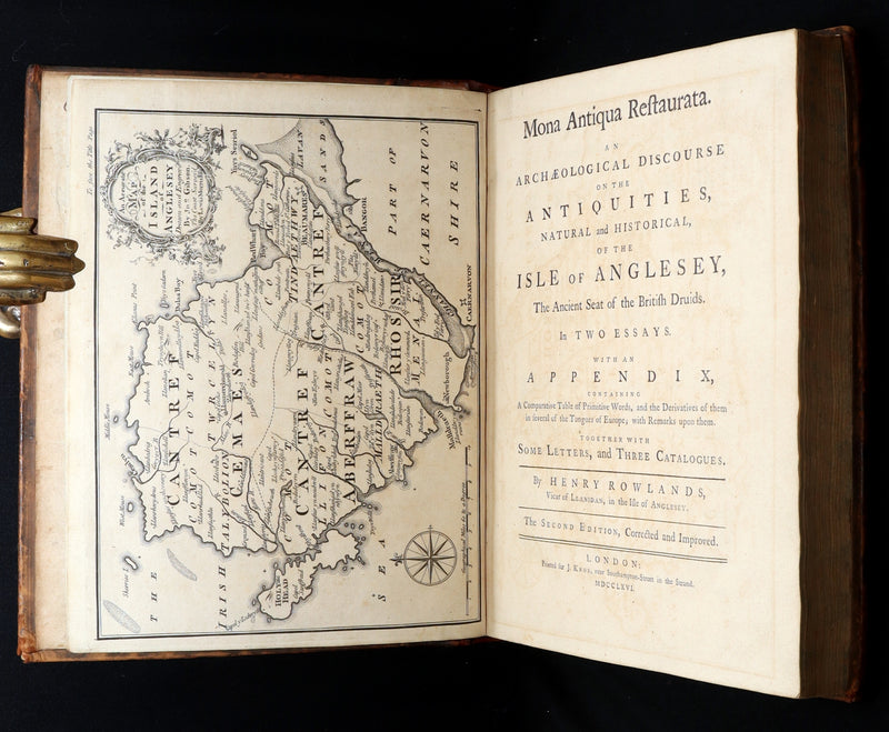 1766 Rare Book - The Isle of Anglesey, the Ancient Seat of the British Druids