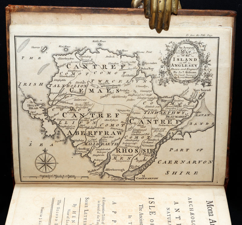 1766 Rare Book - The Isle of Anglesey, the Ancient Seat of the British Druids