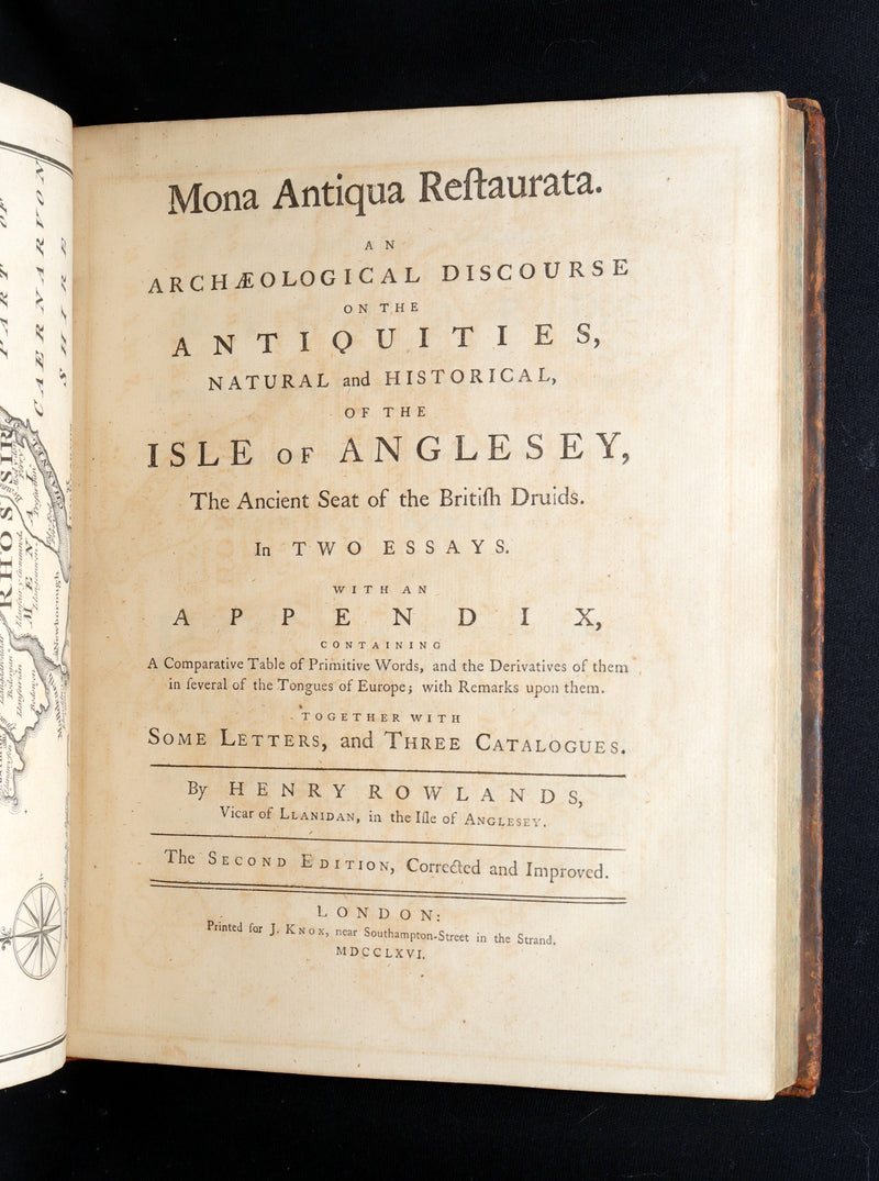 1766 Rare Book - The Isle of Anglesey, the Ancient Seat of the British Druids