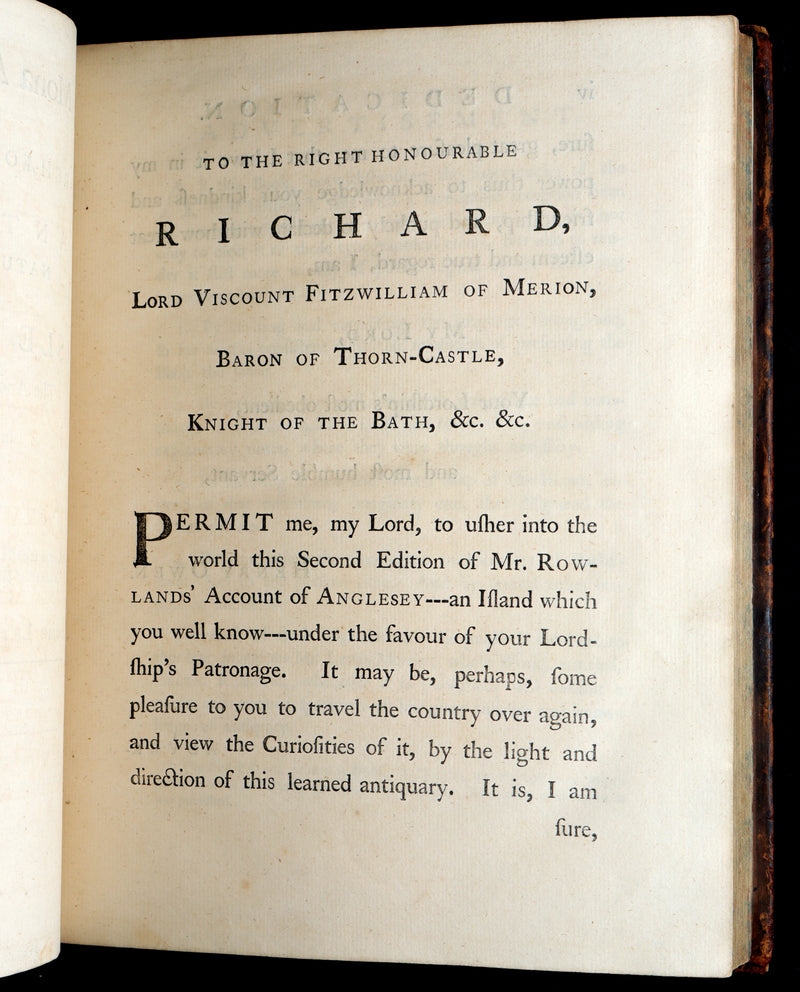 1766 Rare Book - The Isle of Anglesey, the Ancient Seat of the British Druids