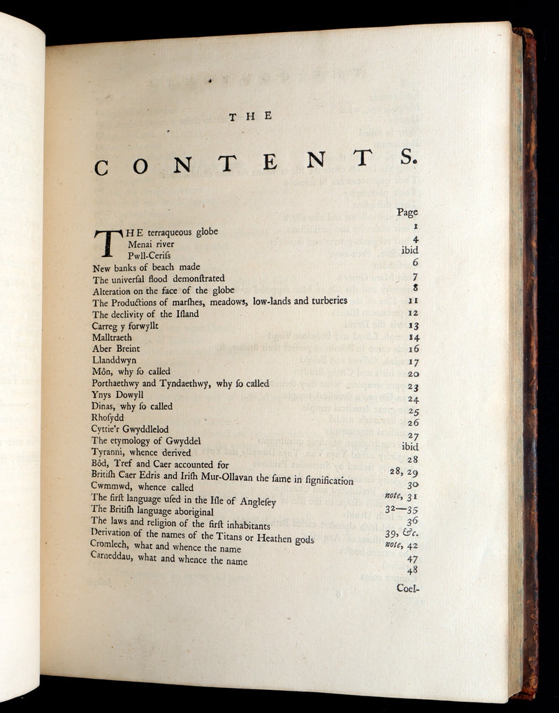 1766 Rare Book - The Isle of Anglesey, the Ancient Seat of the British Druids