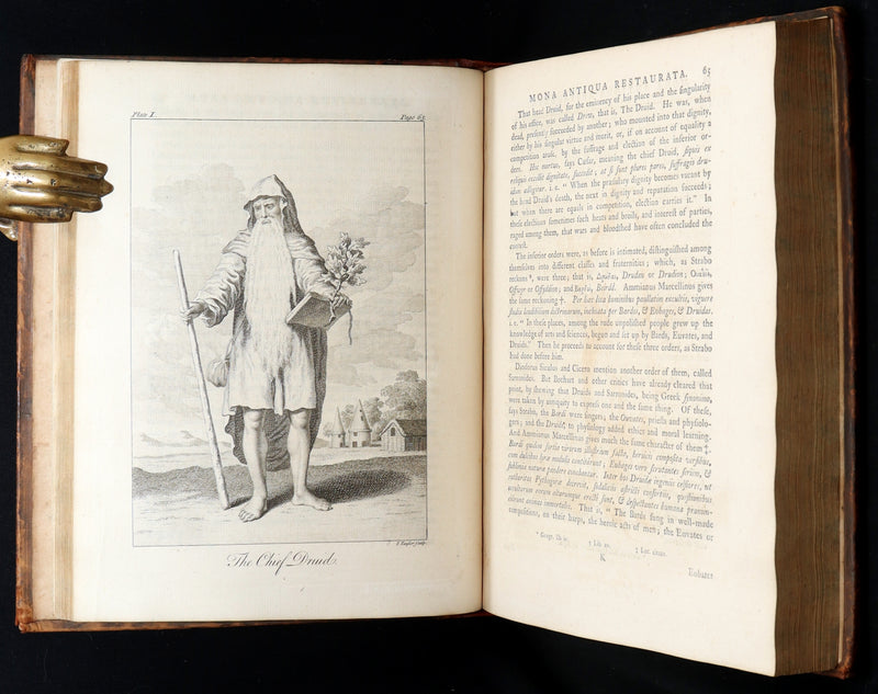 1766 Rare Book - The Isle of Anglesey, the Ancient Seat of the British Druids