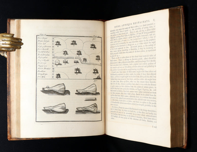 1766 Rare Book - The Isle of Anglesey, the Ancient Seat of the British Druids