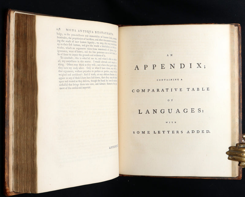 1766 Rare Book - The Isle of Anglesey, the Ancient Seat of the British Druids