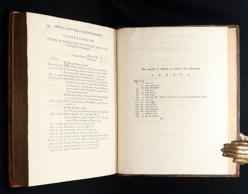 1766 Rare Book - The Isle of Anglesey, the Ancient Seat of the British Druids