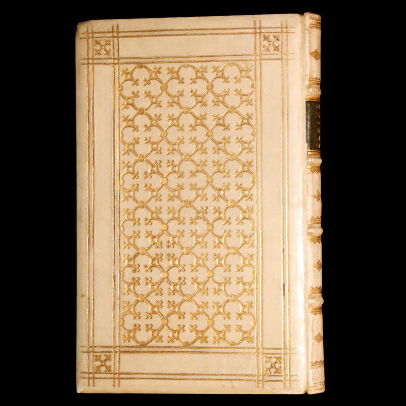 1859 Rare Tennyson Elaine – Exquisite Vellum and Gilt Binding