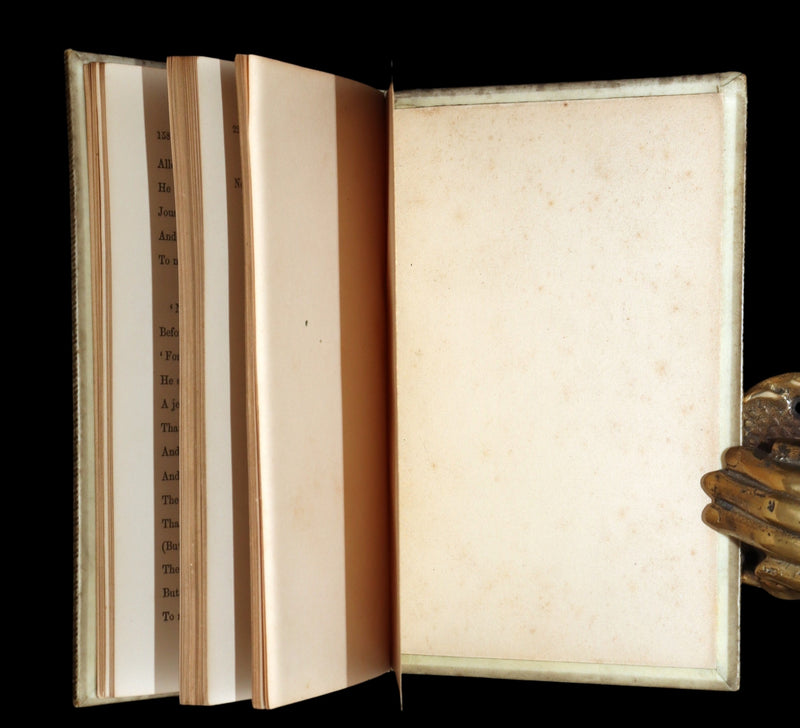 1859 Rare Tennyson Elaine – Exquisite Vellum and Gilt Binding