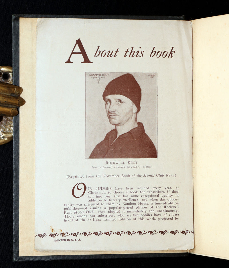 1930 Rare First Edition - Moby Dick by Melville illustrated by Rockwell Kent