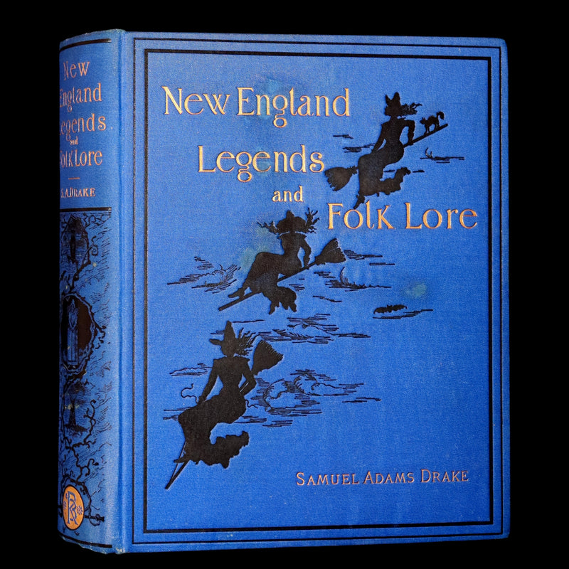 1884 Rare First Edition - New England Legends and Folk Lore by S.A. Drake