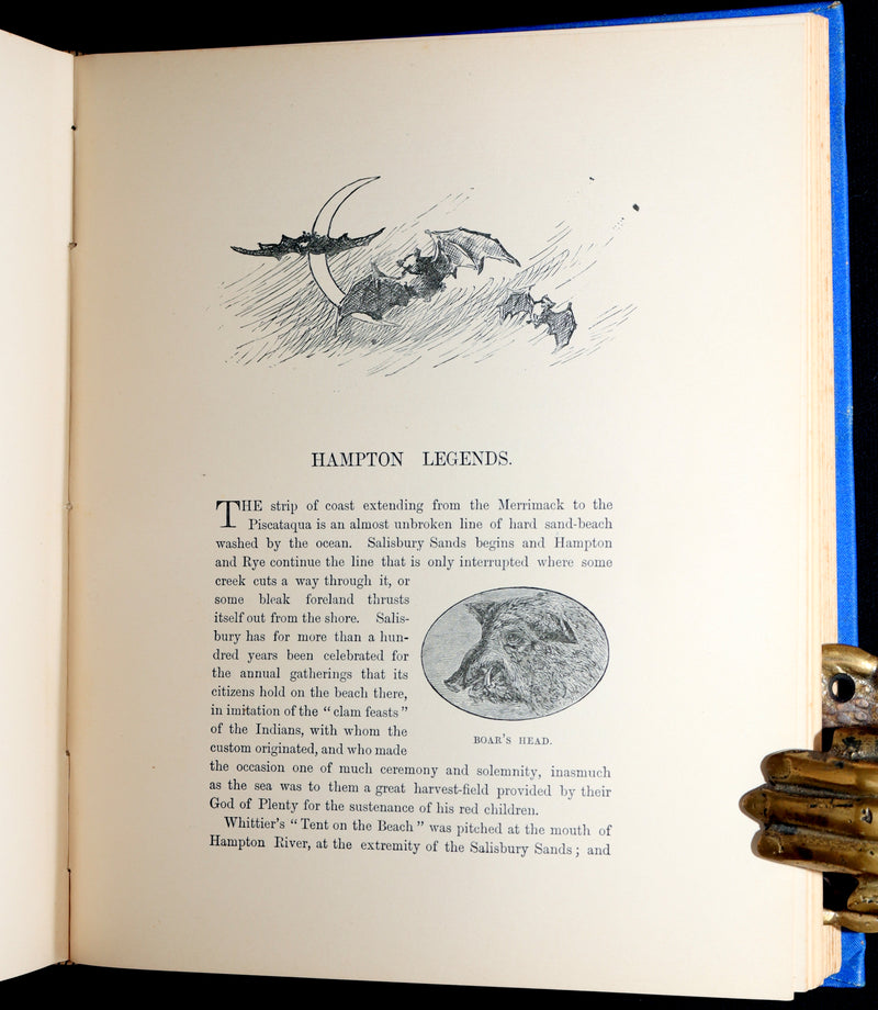 1884 Rare First Edition - New England Legends and Folk Lore by S.A. Drake