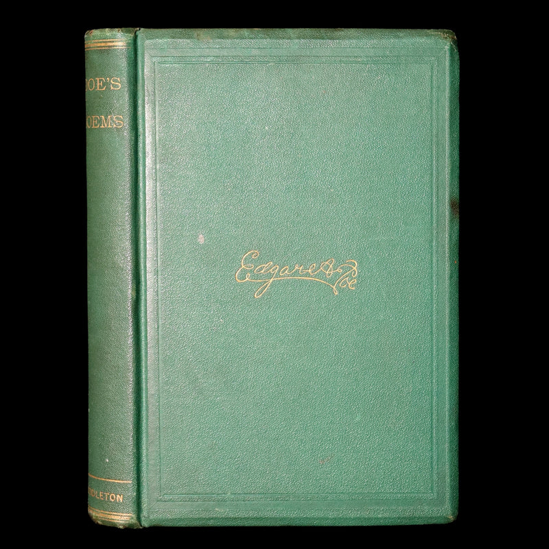 1866 Rare Book - Poems by Edgar Allan Poe. Complete with an Original Memoir