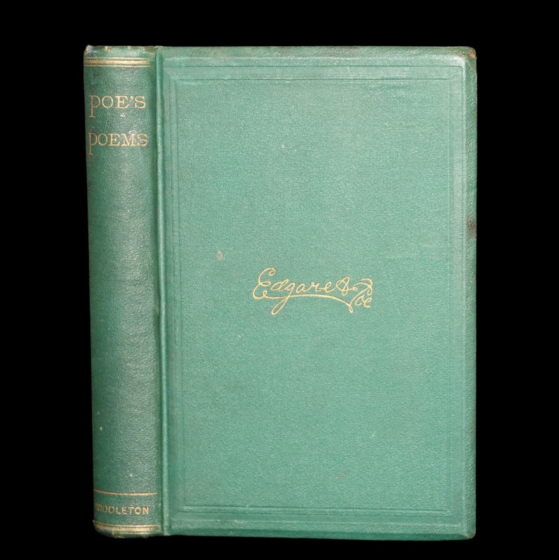 1866 Rare Book - Poems by Edgar Allan Poe. Complete with an Original Memoir