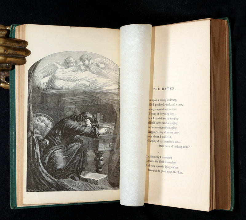 1866 Rare Book - Poems by Edgar Allan Poe. Complete with an Original Memoir