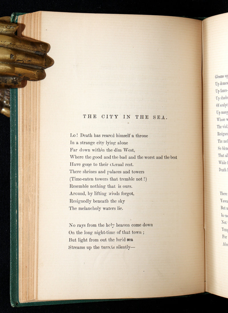 1866 Rare Book - Poems by Edgar Allan Poe. Complete with an Original Memoir