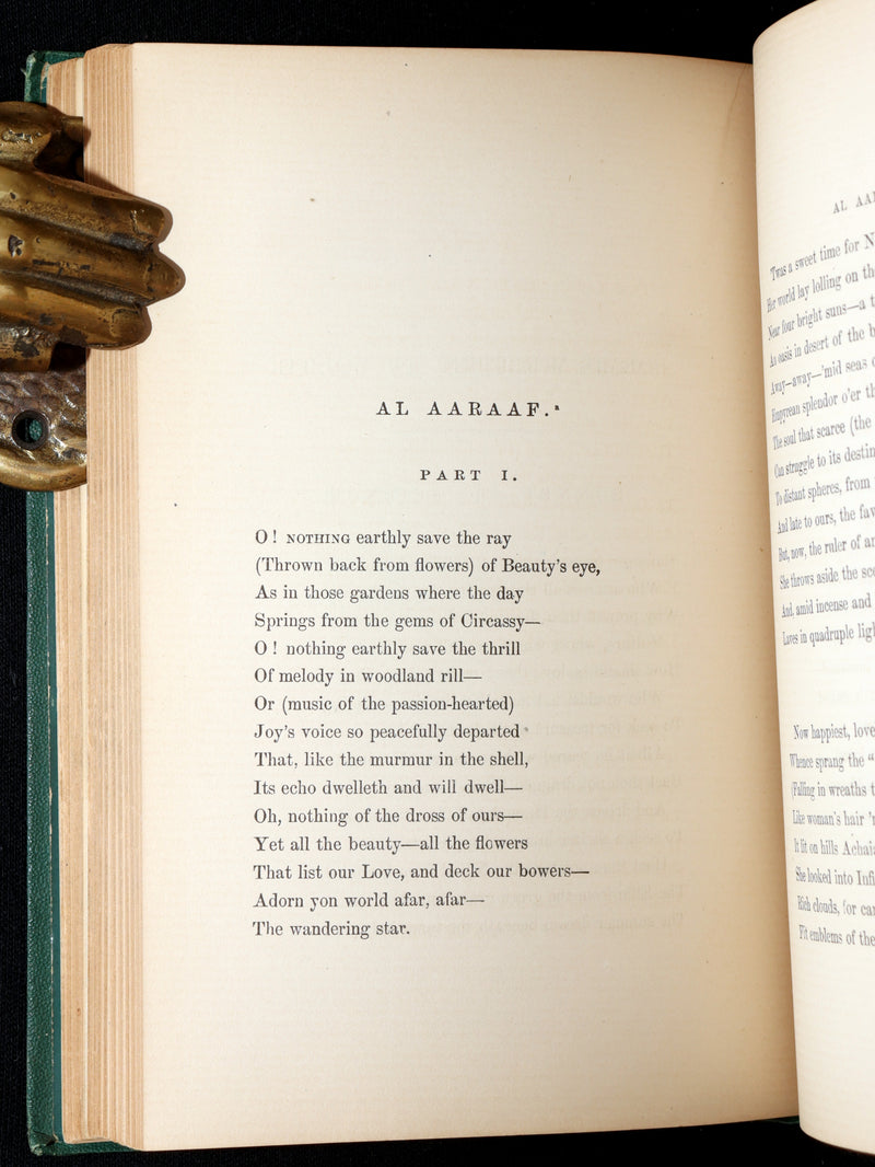 1866 Rare Book - Poems by Edgar Allan Poe. Complete with an Original Memoir