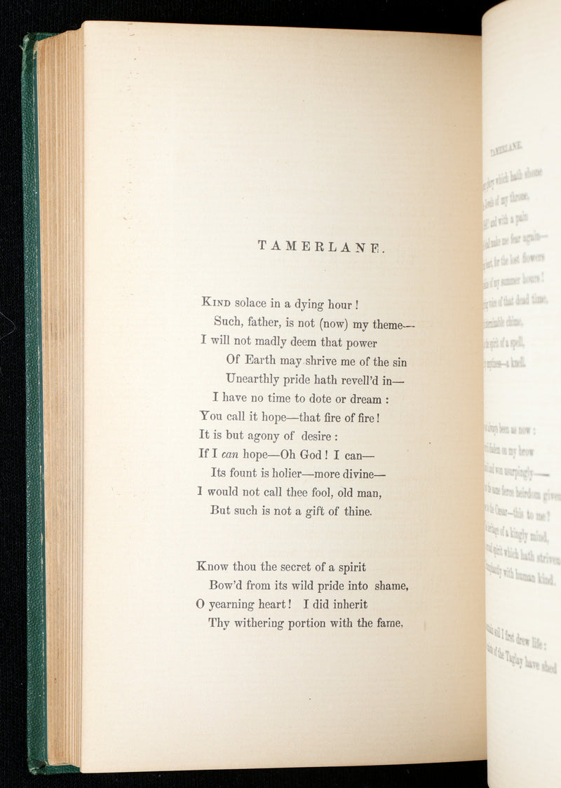 1866 Rare Book - Poems by Edgar Allan Poe. Complete with an Original Memoir