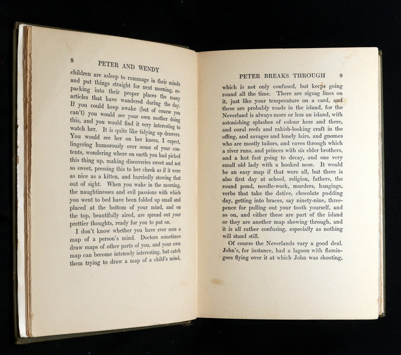 1911 Rare Peter Pan First Edition - Peter and Wendy by James Matthew Barrie