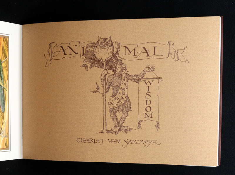2021 Rare book - Animal Wisdom written and illustrated by Charles van Sandwyk