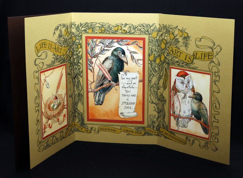 2018 Scarce Triptych - Splendid Crow Field Guide to Decent Humans by van Sandwyk